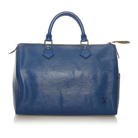Louis Vuitton Vintage, Pre-owned Handbag Blauw, Dames, Maat:ONE Size