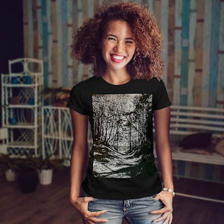 Dark Forest Photo Women T-shirt