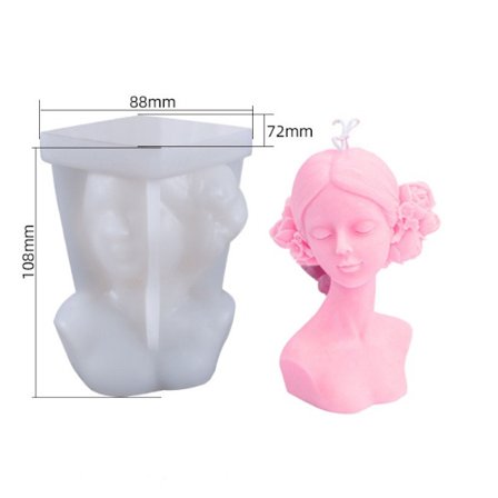 Romantisk pige DIY lysform Lysform (1 stk.) (Lukkede øjne)