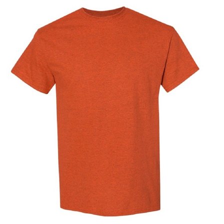 Gildan Herr T-shirt i tung bomull med korta ärmar XL Antique Orang