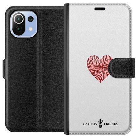 Yhteensopiva Lompakkokotelo Xiaomi Xiaomi Mi 11 Lite Cactus and Friends - Fingerprint Love