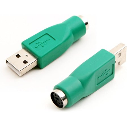 PS/2 til USB-adapter, USB-han til PS/2-hun-adaptere, erstatnings-PS/2 til USB-tastaturadapter til computermus og tastaturforbindelse