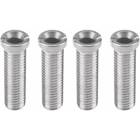 4 stk. vaskekurvskruer rustfritt stål 45 mm M12 vaskekurvskruer for vask silplugg - Sølv