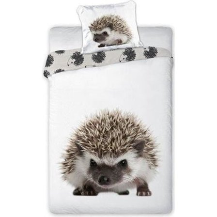 TOM hedgehog påslakan 140 x 200 cm grått