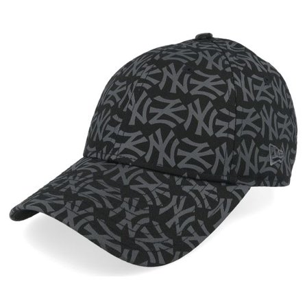 New Era - MLB Svart adjustable Keps - New York Yankees Womens Mono 9FORTY Black Adjustable @ Hatstore