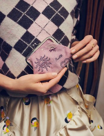 Maanesten Magic Small Pouch Purple Theatre Magic - Beige - ONE SIZE