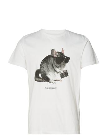 T-Shirt Stockholm Chinchillin T-shirts Short-sleeved Vit DEDICATED