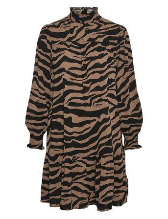 Vmshilah Naja High Neck Dress Wvn Ga Brown Vero Moda