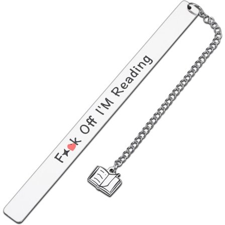 IC Roliga bokmärken FCK Off Jag läser - Presenter till bokälskare Vänner Son Dotter, födelsedag Julklapp Bokmärke för familj