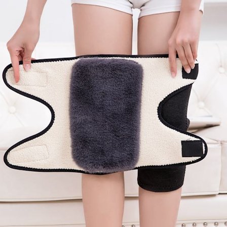 1 Par Vinter Termisk Tykk Kasjmir Knebeskyttere Knestøtteermer