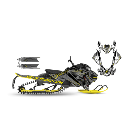 Tarrasarja SweTown Dude-Keltainen-Line - Lynx Xtrim RE 3500 850 E-Tec 2018-2020