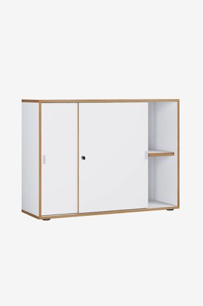 VCM - Skydeskab med 2 rum Salia B100 - Flerfarvet - Hylder & opbevaring - Fra Homeroom