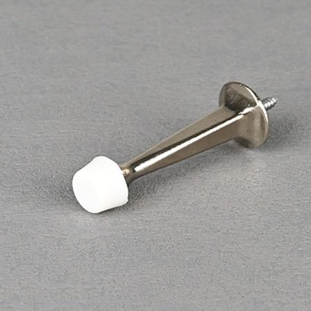 2 Stk Gummi Dørstopper Veggbeskytter NIKKEL NIKKEL