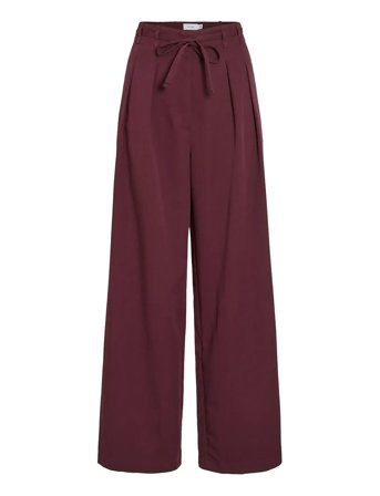 Vila | Vipeyton Hw Wide Tie Pants | 38