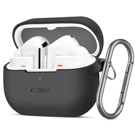 Tech-Protect silikonkroketui for Samsung Galaxy Buds 3 / 3 Pro - Svart