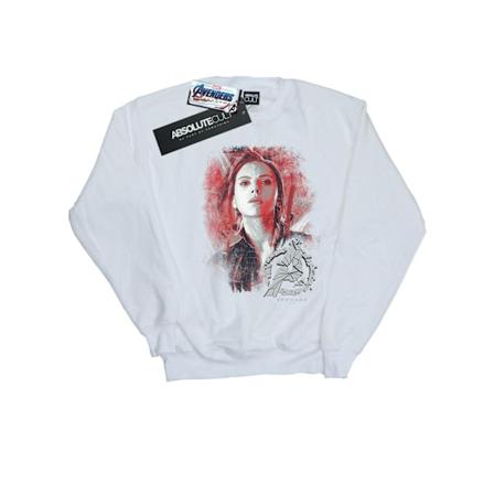 Marvel Womens/Ladies Avengers Endgame Black Widow Borstad Sweatshirt White S