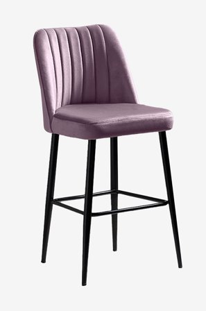 Hanah Home - Sett med barstoler (2 stk.) - Vento - Lilla - Barstoler & -krakker - Fra Homeroom