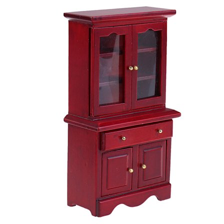 1/12 Dukkehus Miniature Møbler Multifunktion Træskab