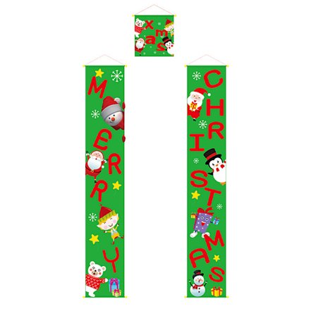 Jule dørbanner Glædelig jul Xmas veranda skilt dørbanner