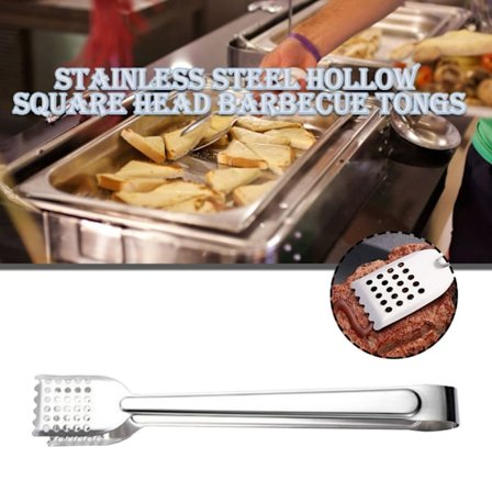 Ruoanlaittopihdit Kätevä käyttö Salaatin paistaminen Merenelävien pihvipihvit Pihdit Tartu ruostumattomaan teräkseen