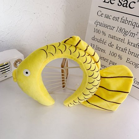 Antenna Baby Hair Band Gul guldfisk