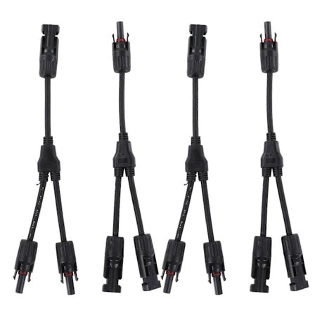 2 Sarjaa Aurinkopaneeli Fotovoltaiikka Y-haarainen Rinnakkaiskaapeli PV-sovitinkaapeli Johto Uros Naaras Liitin IP67 1000VDC PV LTY2