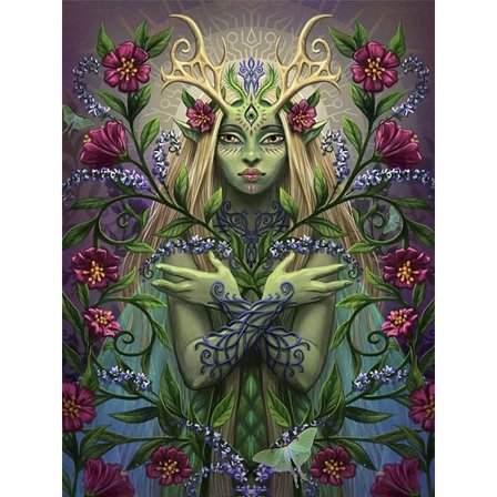 Gudinne Gaia DIY 5D Diamant Malerisett for Voksne, Korssting