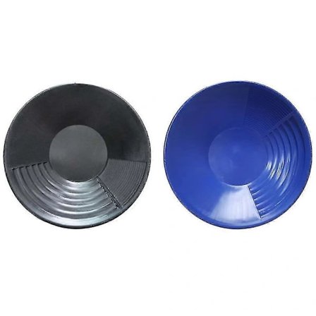 2 stk Plast Gullpanne Basseng Nugget Gruvedrift Mudring Prospektering For Sand Gull Gruvedrift Manuell Vask Gulv