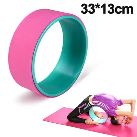 Yoga Wheel - Vahvin ja mukavin joogapotkuripyörä joogaasennoille, täydellinen rulla venyttelyyn, joustavuuden lisäämiseen ja selkärangan parantamiseen