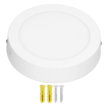 12W LED-kattovalaisin, korkea kirkkaus pehmeä valo, 6500K erittäin ohut valkoinen valo, pinta-asennettava valaisin, 85-265V