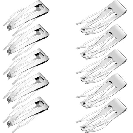 24 st dubbelgreppshårklämmor i metall, snäpphårklämmor, hårklämmor