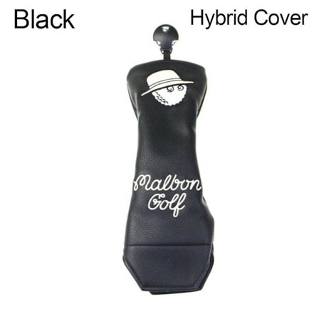 Mordely Golf Club Head Cover Golf Wood Cover SVART HYBRID COVER HYBRID