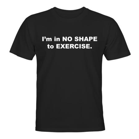 Jeg er ikke i nogen form til at træne - T-SHIRT - MÆND Svart - 3XL