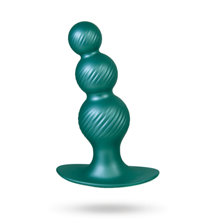 NMC: G-Stuck Silicone Anal Plug Metallic Green