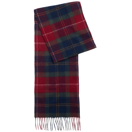 Barbour W's Tartan Scarf Winterberry Tartan