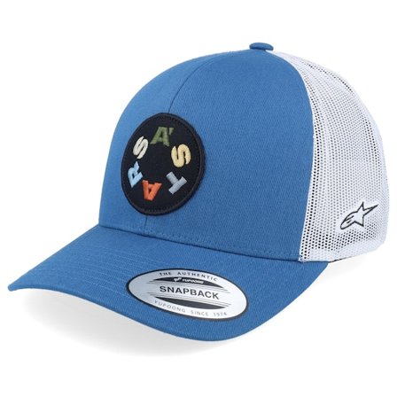 Alpinestars - Blå trucker Keps - Gambit Hat Blue/White Trucker @ Hatstore