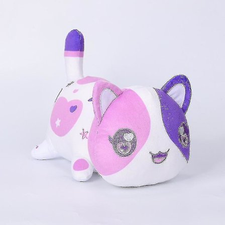 25cm/9,8in Meemeow Aphmau Plush Meemeows Katt Plysj Rask Mat Katt Holloween Plysj Søte Godbiter Katt Ca