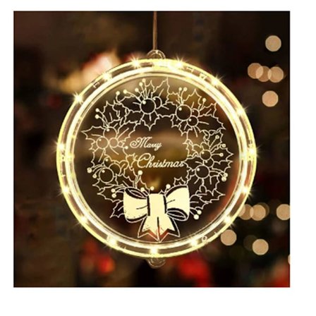 LED-imukuppikiinnitteiset ikkunavalot, jouluiset ikkunavalosarjat