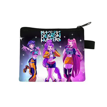 KPOP Witcher Piger Print Pung/Kortholder med Lynlås - 18