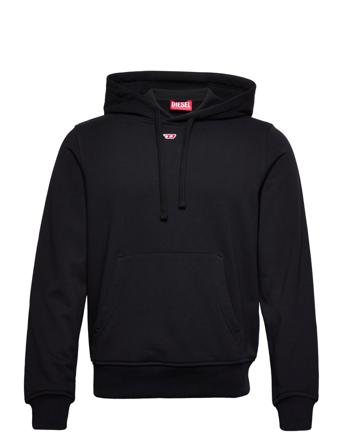 S-Ginn-Hood-D Sweat-Shirt Black Diesel Men