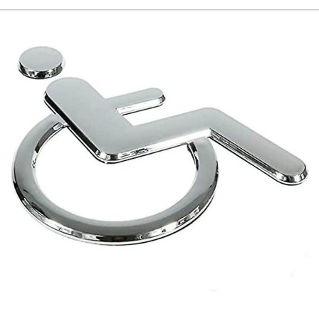 Toilet skilt dør klistermærke handicaptoilet dørskilt selvklæbende