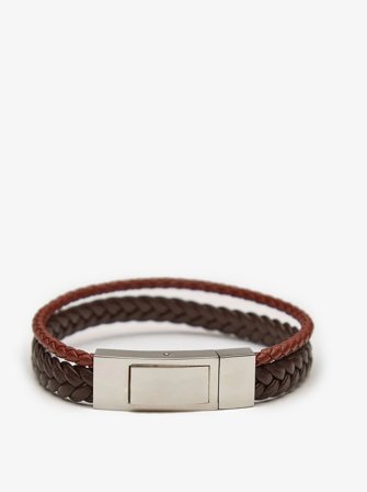 John Henric Men's Bracelet Marron Kempsey Size 20cm