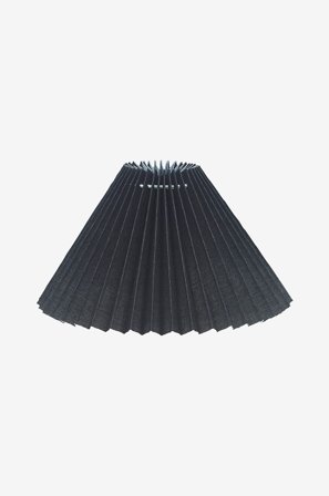 PR Home - Lampskärm Astrid Veckad 30 cm - Svart - Lampskärmar - Från Homeroom