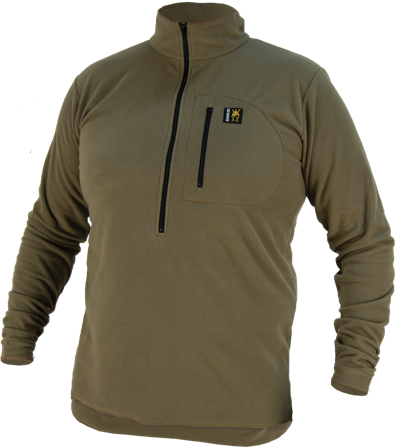 Swazi Micro Shirt fleecepusero, maastonvihreä