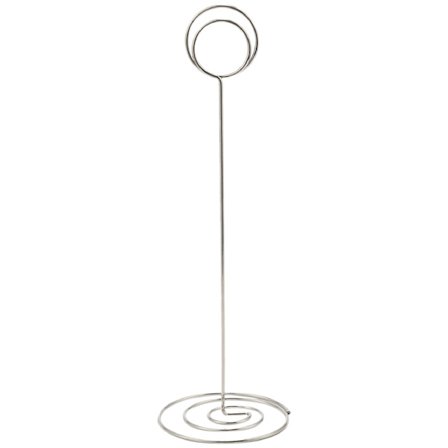 15-pack 8,75 tum höga bordnummerhållare, platskortshållare, bordshållare för bilder, trådfotohållare