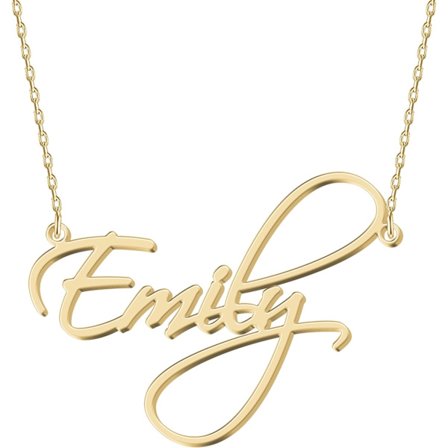 Personligt Halsband i Sterling Silver med Namn, Anpassat Guld Namnsmycke, Anpassat Smycke med Hänge, Present till Kvinnor, Flickor och Tonåringar