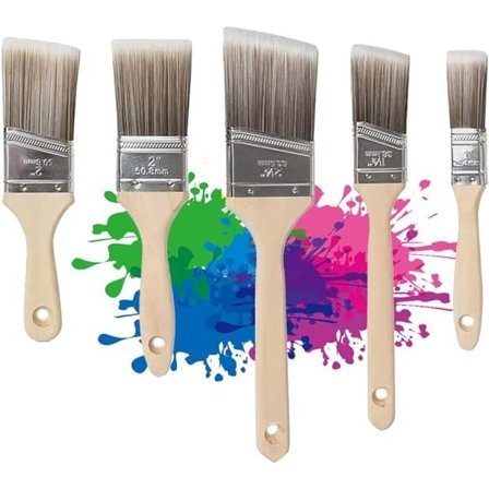 5-pack Platt Penslar 25,4 mm/38,1 mm/50,8 mm/63,5 mm Precisionspenslar, Vinklade Handtag