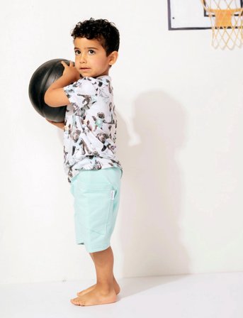 Gugguu Print Relax T-Shirt - Blue - 92