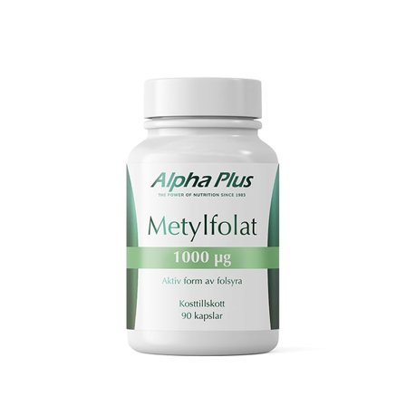 Mineraler Alpha Plus Methylfolat 1000 μg 90 kapsler - Bodyman.dk