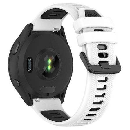 Yhteensopiva Garmin Forerunner 265S silikonikellon rannekkeiden kanssa 18mm kaksivärinen vaihtoranneke